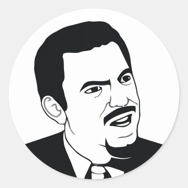 Pegatina Redonda ¿Eres serio? (Anverso)