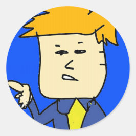 Pegatina Redonda eres un personalizado despedido