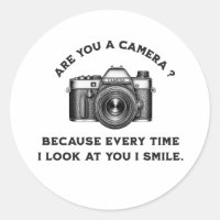 ¿Eres una cámara? Porque cada vez que te miro