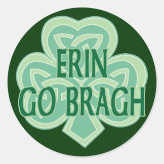 Pegatina Redonda Erin Go Bragh