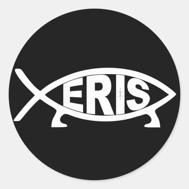 Pegatina Redonda Eris fishy (Anverso)