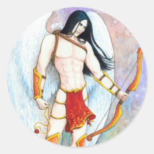 Pegatina Redonda Eros