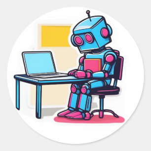 Pegatina Redonda Error 404: Motivación No Encontrada - Stickers