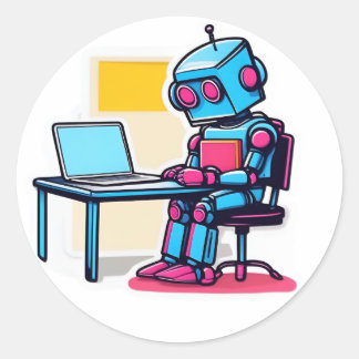 Pegatina Redonda Error 404: Motivación No Encontrada - Stickers