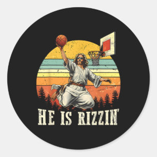 Pegatina Redonda Es Cristiano De Rizzin Easter Bysketll