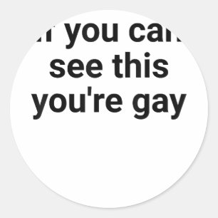 Pegatina Redonda Es Divertido Decir Que Los Hombres Orgullen A Gay