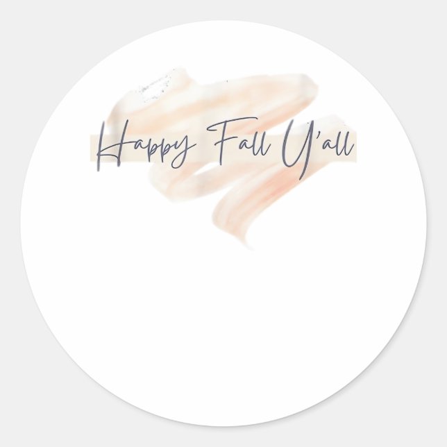 Pegatina Redonda Es Fall Y’all Beagle Cute Dog Lover Fall Thanksg (Anverso)