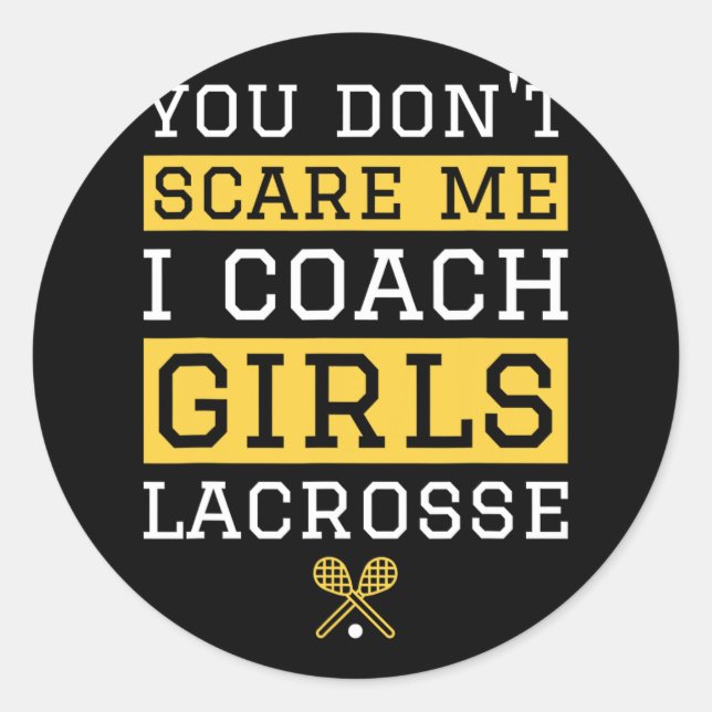 Pegatina Redonda Es gracioso que no me asustes entreno Chicas regal (Anverso)