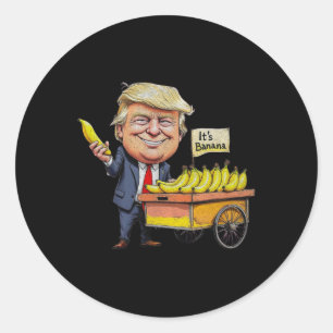 Pegatina Redonda Es gracioso que Trump Nanas Tee sea divertido