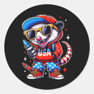 Pegatina Redonda Es Gracioso Volver A La Escuela De Crayon Teacher