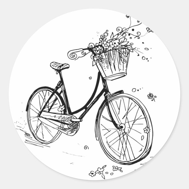 Pegatina Redonda Es hermoso afuera (Anverso)