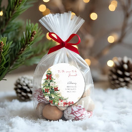 Pegatina Redonda Es la Temporada para estar casada Fiesta de Desped