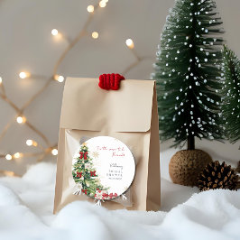 Pegatina Redonda Es la Temporada para estar casada Fiesta de Regalo