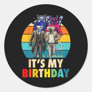 Pegatina Redonda Es mi cumpleaños