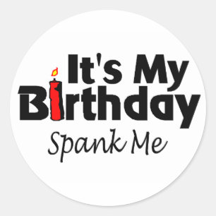 Pegatina Redonda Es mi cumpleaños España me