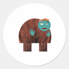 Pegatina Redonda Es Quasizombie