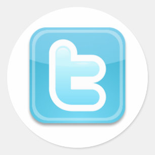 Pegatina Redonda ¡Es Twitter!