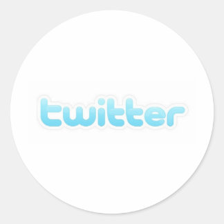 Pegatina Redonda ¡Es Twitter!
