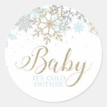 Es un frío exterior Fiesta de Baby Shower de copo