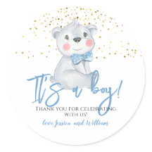 Es un niño Baby Shower Gracias