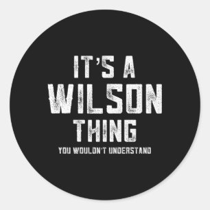 Pegatina Redonda Es Una Cosa Wilson Que No Entenderías