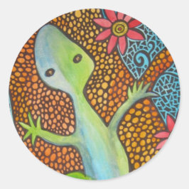 Pegatina Redonda Es una jungla ahí fuera