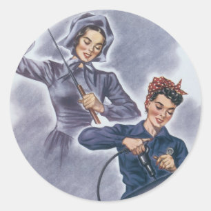 Pegatina Redonda ¡Es una tradición con nosotros, señor!
