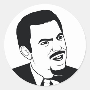 Pegatina Redonda Es usted serio