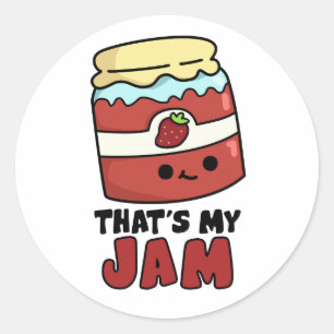 Pegatina Redonda Esa es mi broma divertida de Jam Pun
