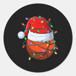 Pegatina Redonda Esbozo de navidades Navidad Gorra Deportivo Ll Niñ