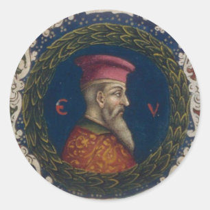 Pegatina Redonda Escanderbeg