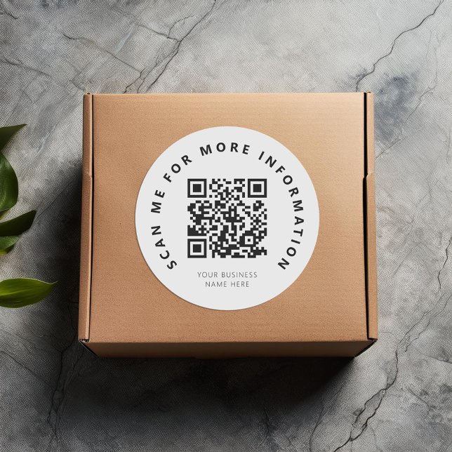 Pegatina Redonda Escanear el código QR (Subido por el creador)