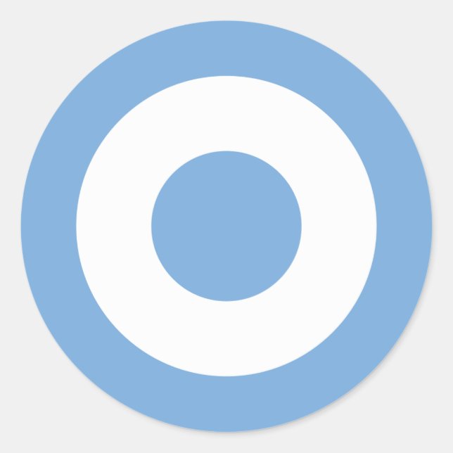 Pegatina Redonda Escarapela Argentina - Roundel de Argentina (Anverso)