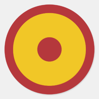 Pegatina Redonda Escarapela española