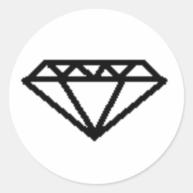 PEGATINA REDONDA ¡ESCENA DE DIAMANTES! (Anverso)