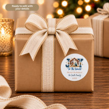 Escena de la Natividad Azul Personalizada con Aleg