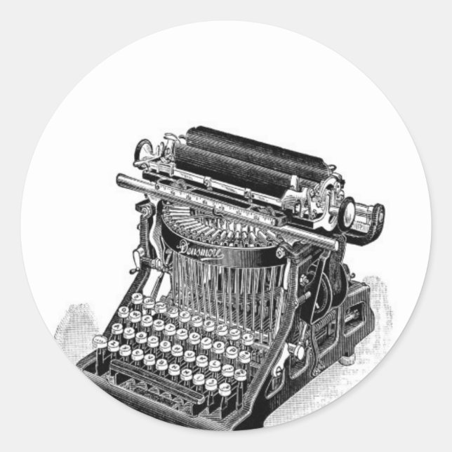 Pegatina Redonda Escribir tu propia historia (Anverso)