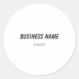 Pegatina Redonda escritura de acuarela verde azul simple