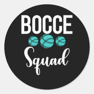 Pegatina Redonda Escuadrón Bocce Bocce