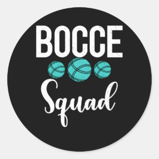 Pegatina Redonda Escuadrón Bocce Bocce