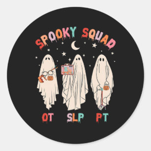 Pegatina Redonda Escuadrón De Escuadrón De Escasez De Terapia Ocupa