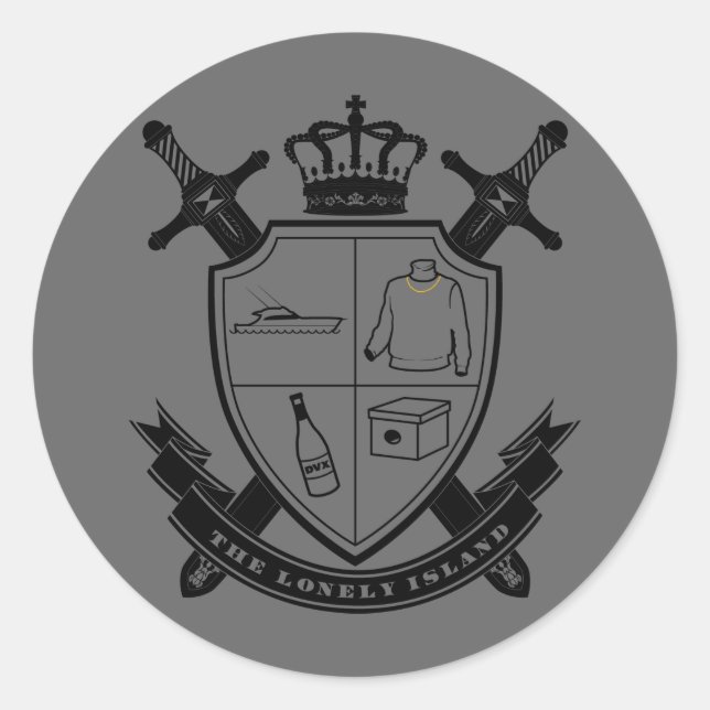 Pegatina Redonda Escudo (Anverso)