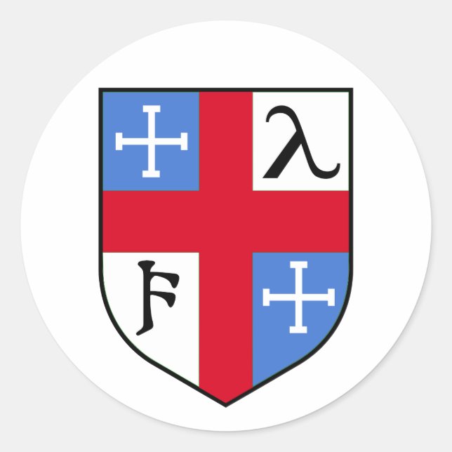 Pegatina Redonda Escudo (Anverso)