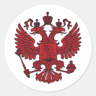 Pegatina Redonda escudo de águila