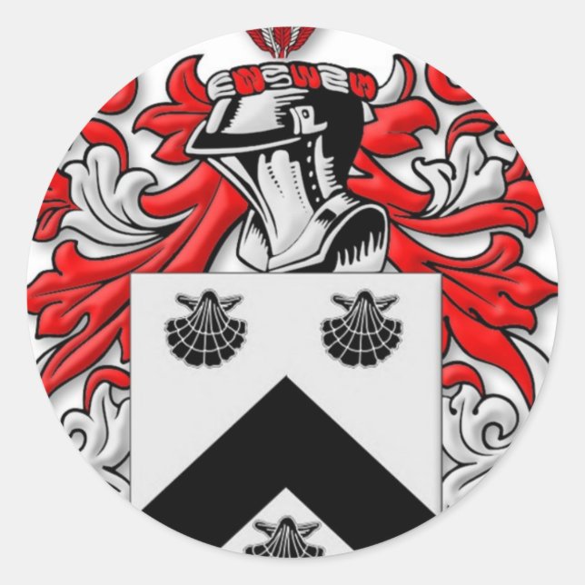 Pegatina Redonda Escudo de armas (Anverso)