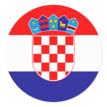 Escudo de armas croata Hrvatski Grb Classic Round 
