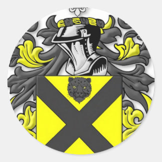 Pegatina Redonda Escudo de armas de Barnett