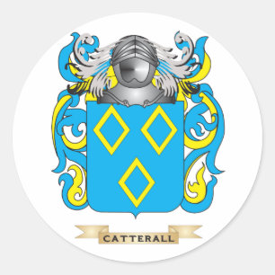 Pegatina Redonda Escudo de armas de Catterall