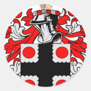 Pegatina Redonda Escudo de armas de Clayton