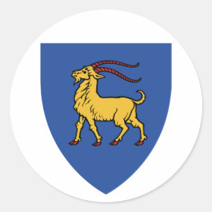 Pegatina Redonda Escudo de armas de Istria